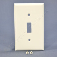 Eagle White RESIDENTIAL Standard Size 1-Gang Toggle Switch Cover Wallplate 2134W