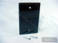 Leviton Brown Standard 1-Gang Blank Unbreakable Nylon Wall Plate Box Cover 80714