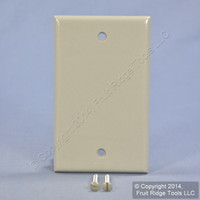 Leviton Gray Standard Size 1-Gang Blank Cover Box Mount Plastic Wallplate 87014