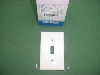 25 Leviton White Unbreakable Toggle Switch Cover Wall Plates Switchplates 80701-W