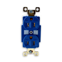 Bryant Hubbell Blue INDUSTRIAL Receptacle Duplex Outlet 5-15R 15A 125V 5262BU