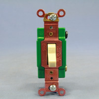 Cooper Ivory INDUSTRIAL ON/OFF Single Pole Toggle Light Switch 30A 3031V