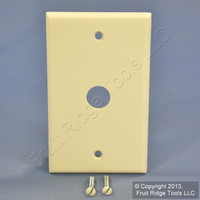 Leviton Light Almond 1Gang Phone Cable Wallplate Telephone .625" Box Mount 78017