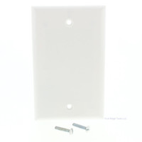 Eagle White Thermoset Plastic Standard 1-Gang Blank Cover Box Mounted Wallplate 2129W
