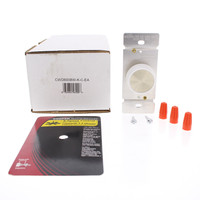 New Cooper White Single Pole Rotary 3-Speed QUIET Ceiling Fan Control ON/OFF 1.5A 6008W