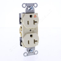 Hubbell Almond ISOLATED GROUND Spec Grade Receptacle Duplex Outlet 20A IG5352AL