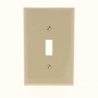 Eaton Ivory UNBREAKABLE Mid-Size Toggle Switch Cover Plate Nylon Wallplate PJ1V