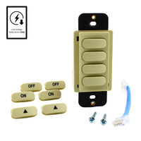 Hubbell Ivory Dimming Switch for Load Control Panel Low Voltage 4-Button CPSD4I