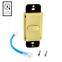 Hubbell Ivory Dimming Switch for Load Control Panel Low Voltage 1-Button CPSD1I