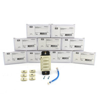 10 Hubbell Light Almond Dimming Switches for Load Control Panel 4-Button CPSD4LA