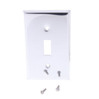 Leviton Standard 1-Gang Chrome-Plated Toggle Switch Wall Plate Cover Switchplate 1901