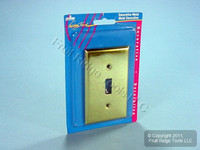 Leviton Polished Brass 1-Gang Toggle Switch Cover Wall Plate Switchplate 89701