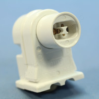 Leviton White High Output T8 T12 HO VHO Fluorescent Light Lampholder Socket Plunger End 13550-W