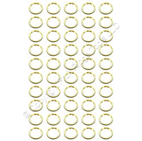 50 Leviton Knurled Brass Nut 13/16-20 Threads for Candelabra Lampholders 25297