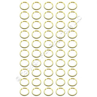 50 Leviton Knurled Brass Nut 13/16-20 Threads for Candelabra Lampholders 25297