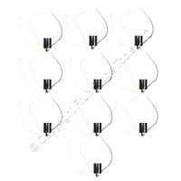 10 Leviton Phenolic Lampholders Light Socket Hickey E26 Medium Base Grounded