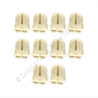 10 Leviton Fluorescent Lamp Holders Light Socket T-8 T8 Low Profile Bi-Pin 13652