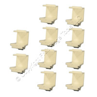 10 Cooper Almond Networking Modular Wallplate Blank 1-Port Filler Inserts