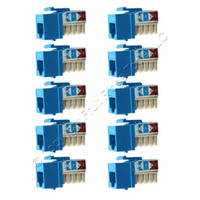 10 Cooper Blue Cat 6 Snap-In Modular Data Jacks 110 Style 8-Position RJ45