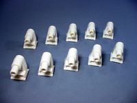 10 Leviton Slimline T-8 T-12 Fluorescent Lamp Holders Light Sockets T8 T12 Plunger-End Fa8 Base 2536