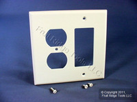 Leviton Midway White Duplex Outlet Cover Decora Rocker Switch GFCI Wallplate PJ826-W