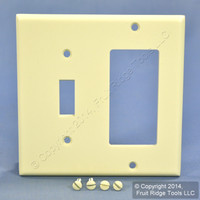 Leviton Almond Decora GFCI Switch Cover Receptacle Wall Plate Switchplate 80405-A