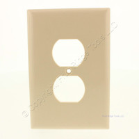 Pass & Seymour Ivory Jumbo 1-Gang Duplex Receptacle Outlet Plastic Wallplate Thermoset Cover SPO8-I