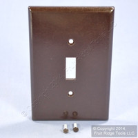 Leviton Brown JUMBO Light Switch Cover Wallplate Oversize Switchplate 85101