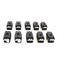 10-Pack Hubbell Black 20A Autoguard Self-Test GFCI Receptacles 5-20R GFRST20BKCF
