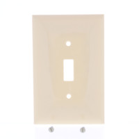 Mulberry Ivory UNBREAKABLE Maxi-Size 1-Gang Toggle Switch Cover Wallplate Swtchplate 734871