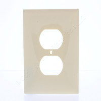 Mulberry Ivory Maxi Size UNBREAKABLE 1-Gang Duplex Receptacle Outlet Cover Wallplate 734801