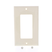 Mulberry Ivory UNBREAKABLE Standard 1-Gang Decorator GFCI Cover Rocker Switch Wallplate 734401