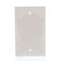 Mulberry Ivory UNBREAKABLE Standard 1-Gang Blank Cover Wallplate Box Mount 734151