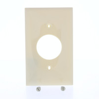 Mulberry Ivory UNBREAKABLE Standard 1-Gang Single 1.04" Outlet Receptacle Wallplate Cover 734091