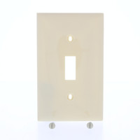Mulberry UNBREAKABLE Ivory Standard 1-Gang Toggle Switch Cover Wallplate Switchplate 734071