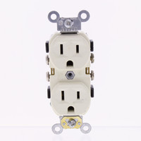 Leviton Light Almond COMMERCIAL Outlet Duplex Receptacle 15A Bulk CR15-T