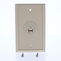 EZ-Flow Ivory 1-Gang Telephone Jack Thermoplastic Nylon Wallplate Cover