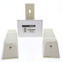 25 Pack Eastman Ivory 1-Gang Toggle Switch Thermoplastic Nylon Wallplate Covers