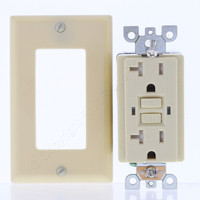 BRIGHT-WAY Ivory GFCI Duplex Receptacle Outlet 5-20R 20A GFCI20IV 20A