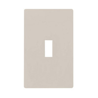 Hubbell 1-Gang Light Almond Single Toggle Screwless Midsize Wall Plate NPS1LAZ