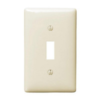 Hubbell 1-Gang Light Almond Midsize .406" Telephone Opening Wall Plate NPJ1LAZ