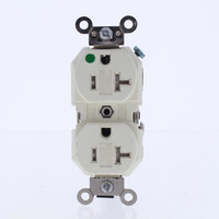 Leviton Almond HOSPITAL TAMPER RESISTANT Receptacle Duplex Outlet 20A 8300-SGA
