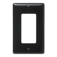 Hubbell Black 1-Gang Decorator UNBREAKABLE Mid-Size Wallplate GFCI Rocker Switch Cover NPJ26BKZ