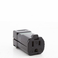 Hubbell Black HOSPITAL GRADE Straight Blade Connector "MACTech LED" Valise 15A 125V HBL8119VBK