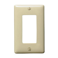 Hubbell 1-Gang Ivory Decorator Jumbo Wall Plate NPJJ26IZ