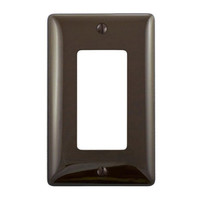 Hubbell 1-Gang Brown  Decorator Midsize Nylon Wall Plate