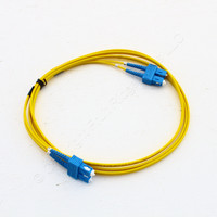 Hubbell Fiber Optic Patch Cord LSZH OS2 Cable Duplex SM SC-SC 2m DFPCSCSCS2SMZ