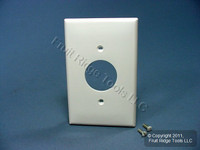 Leviton White 1.406" MIDWAY UNBREAKABLE Receptacle Wallplate Outlet Cover PJ7-W