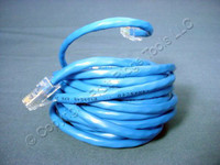 Leviton Blue Cat 5 15 Ft Ethernet LAN Patch Cord Network Cable Cat5 52455-15B