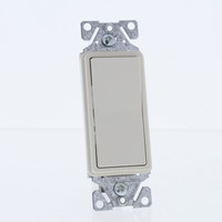 Eaton Light Almond Decorator Rocker Wall Light Switch 15A Single Pole 120/277V 7501LA